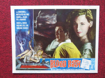 BLOOD BATH US LOBBY CARD FULL SET WILLIAM CAMPBELL MARRISA MATHES 1966 Rendezvous Cinema Movie posters
