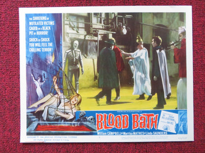BLOOD BATH US LOBBY CARD FULL SET WILLIAM CAMPBELL MARRISA MATHES 1966 Rendezvous Cinema Movie posters