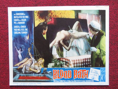 BLOOD BATH US LOBBY CARD FULL SET WILLIAM CAMPBELL MARRISA MATHES 1966 Rendezvous Cinema Movie posters