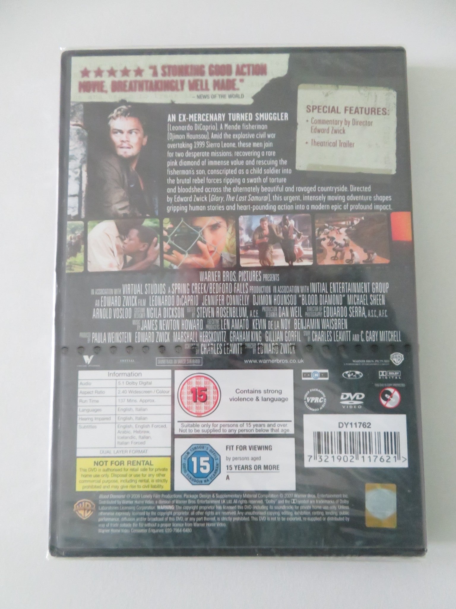 Blood Diamond - B (DVD) Leonardo DiCaprio Jennifer Connelly 2006 Region 2 Movie posters