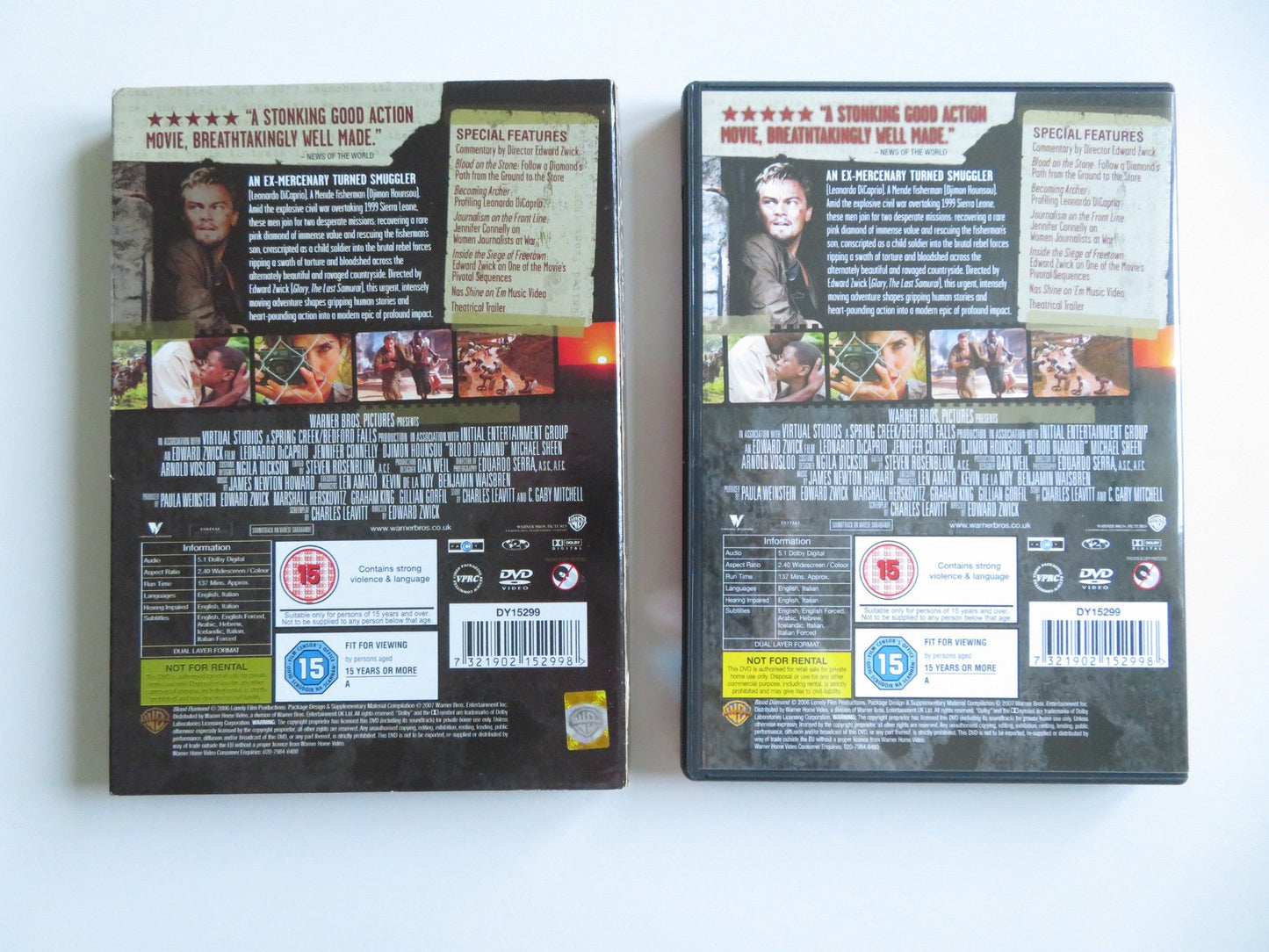 BLOOD DIAMOND - TWO DISC SPECIAL EDITION (DVD) LEONARDO DICAPRIO 2006 REGION 2 - Rendezvous Cinema