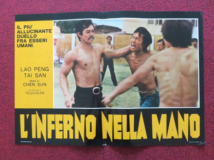 BLOOD FINGERS ITALIAN FOTOBUSTA POSTER SING CHEN RAYMOND LUI 1974 Rendezvous Cinema Movie posters