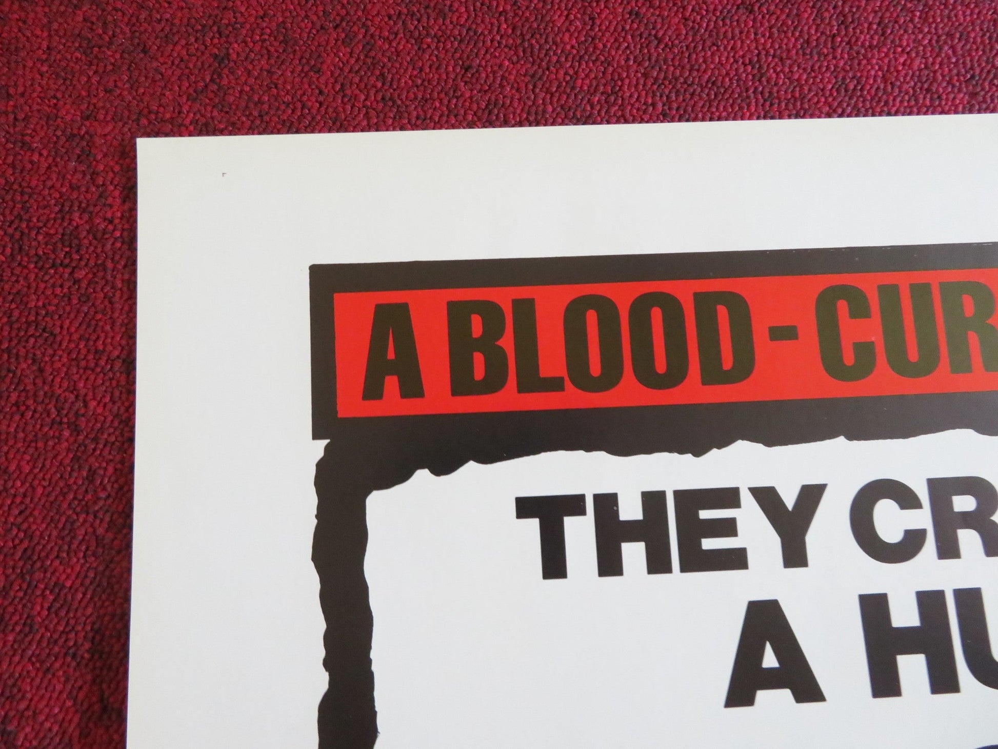 BLOOD LUST /BLOOD MANIA US TRI FOLDED ONE SHEET ROLLED POSTER 1970s Rendezvous Cinema Movie posters