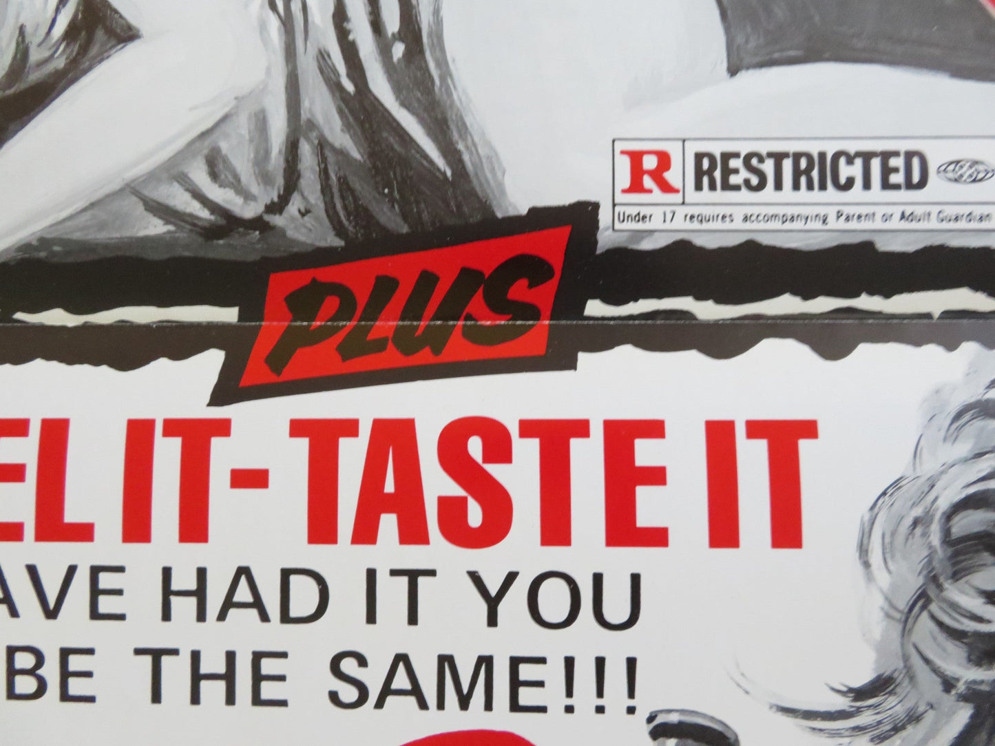 BLOOD LUST /BLOOD MANIA US TRI FOLDED ONE SHEET ROLLED POSTER 1970s Rendezvous Cinema Movie posters