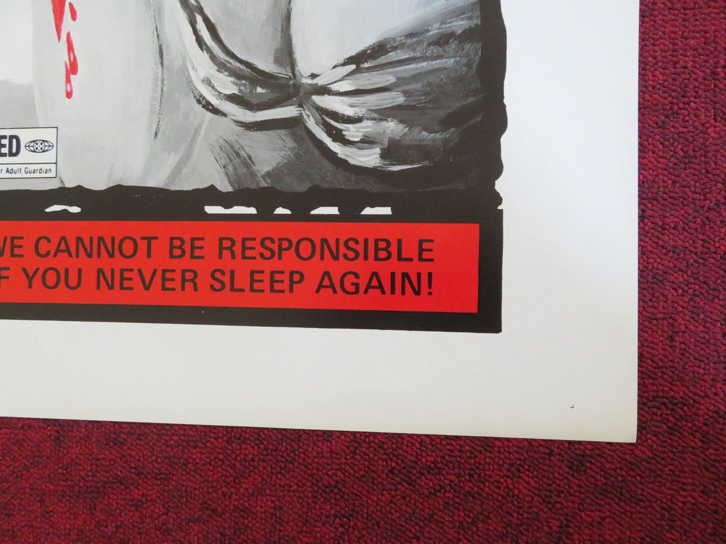 BLOOD LUST /BLOOD MANIA US TRI FOLDED ONE SHEET ROLLED POSTER 1970s Rendezvous Cinema Movie posters