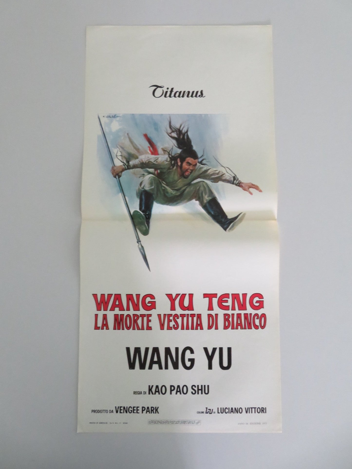 BLOOD OF THE DRAGON ITALIAN LOCANDINA POSTER JIMMY WANG YU CHIAO CHIAO 1973 Movie posters
