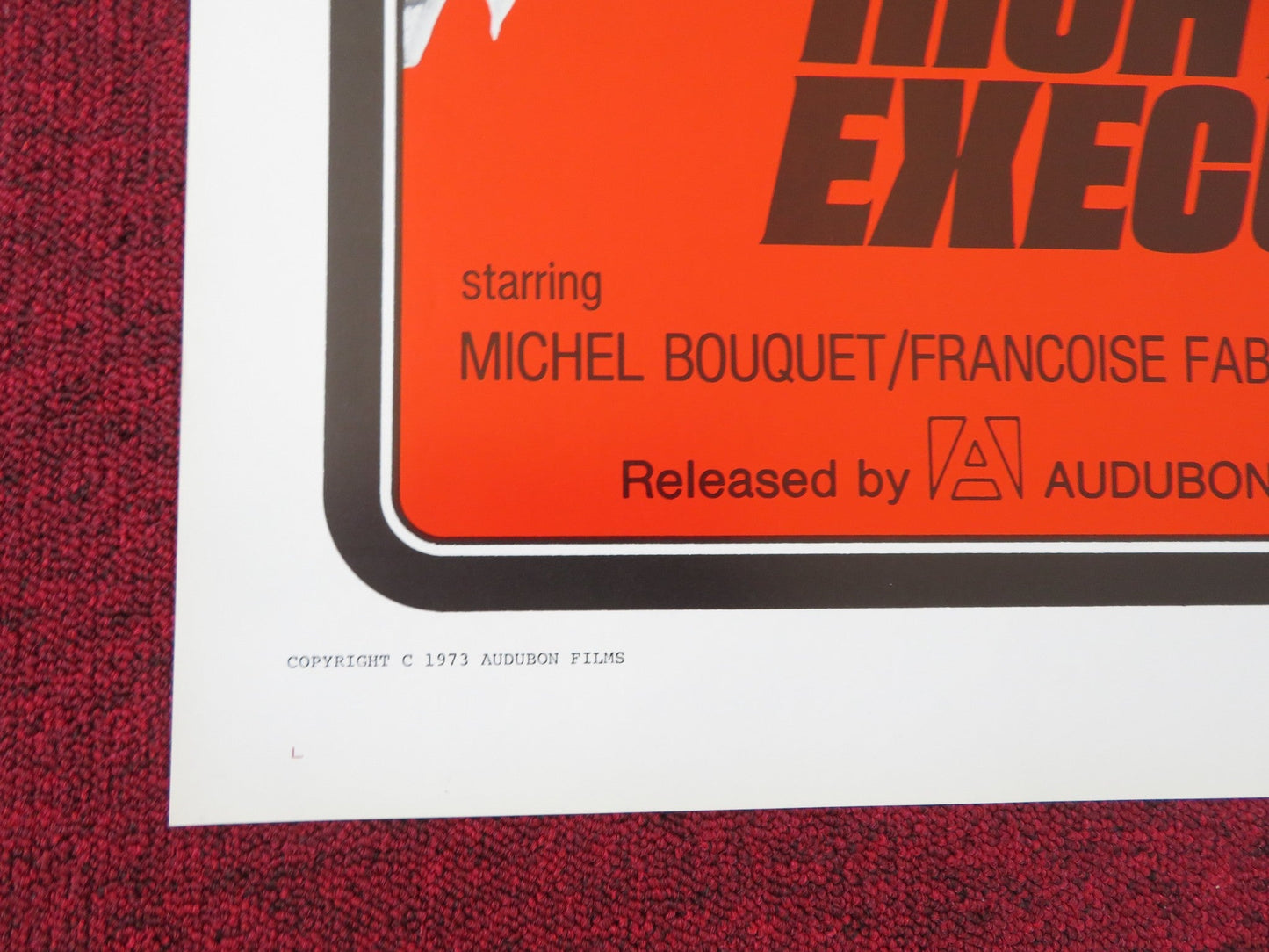 BLOOD QUEEN / NIGHT OF THE EXCUTIONERS US TRI FOLDED ONE SHEET ROLLED POSTER '73 Rendezvous Cinema Movie posters