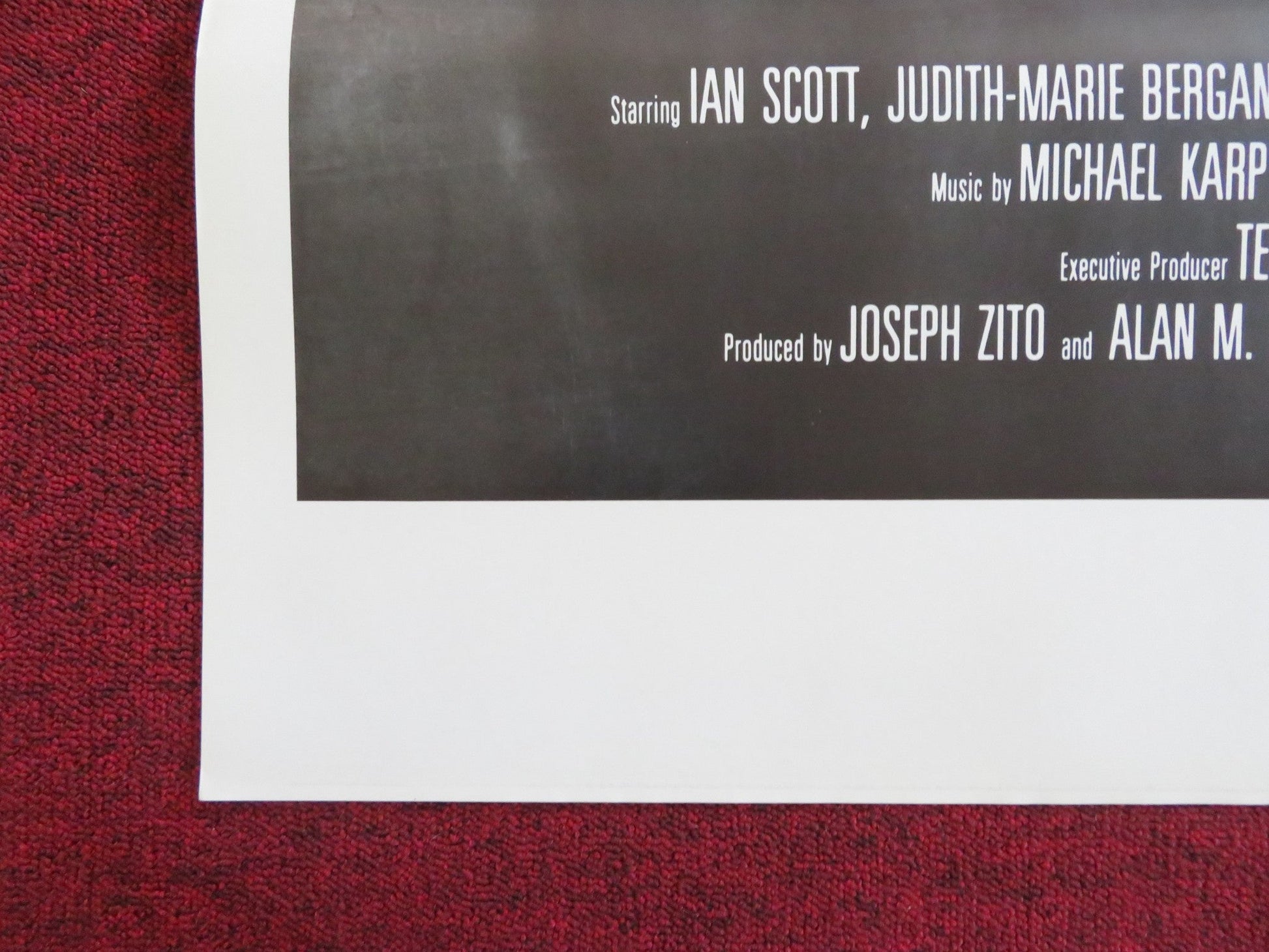 BLOODRACE US TRI FOLDED ONE SHEET ROLLED POSTER IAN SCOTT J. BERGAN 1980 Rendezvous Cinema Movie posters