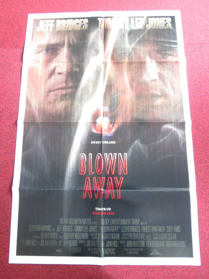 BLOWN AWAY FOLDED US ONE SHEET POSTER JEFF BRIDGES TOMMY LEE JONES 1994 Rendezvous Cinema Movie posters