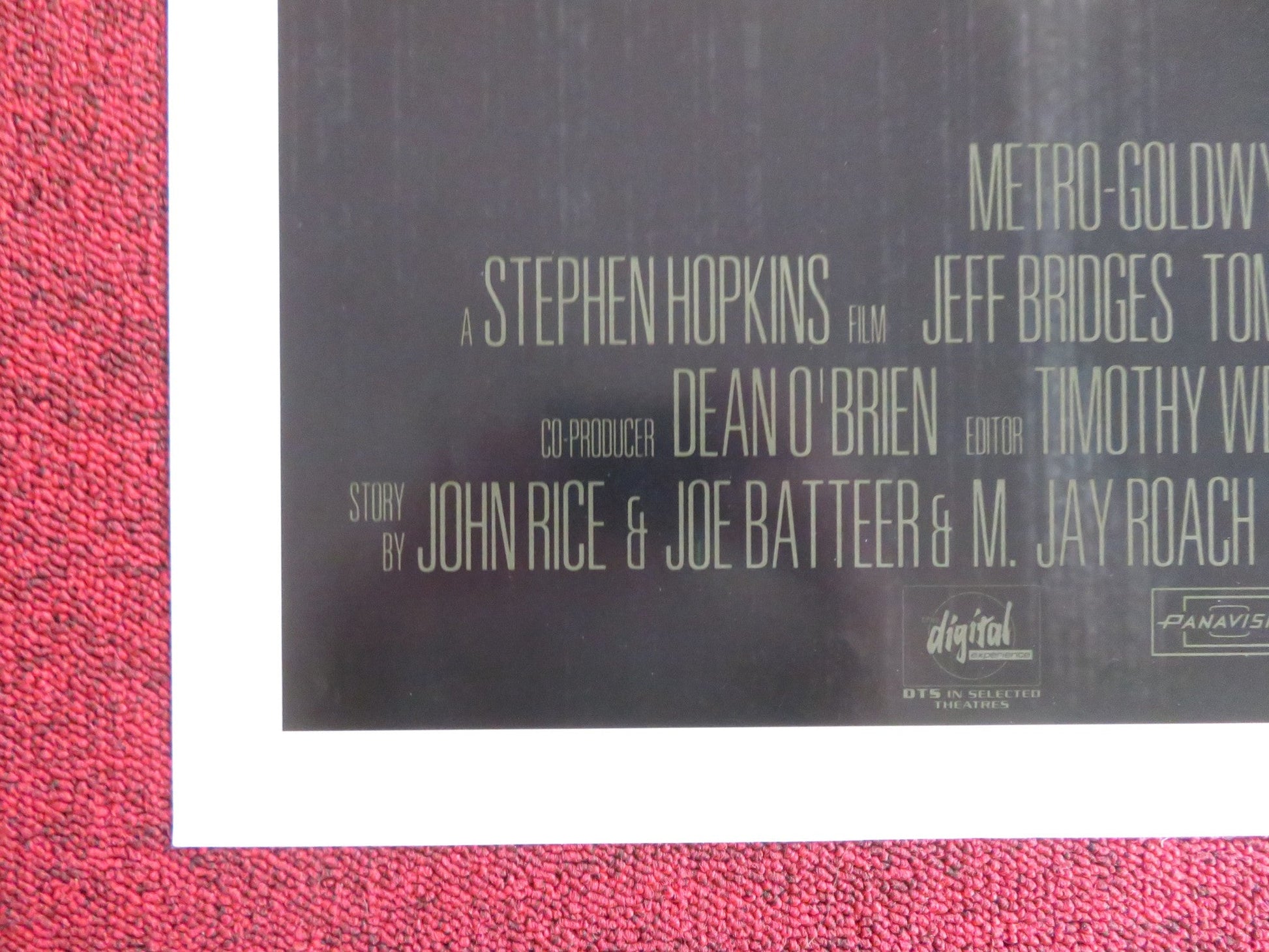 BLOWN AWAY FOLDED US ONE SHEET POSTER JEFF BRIDGES TOMMY LEE JONES 1994 Rendezvous Cinema Movie posters