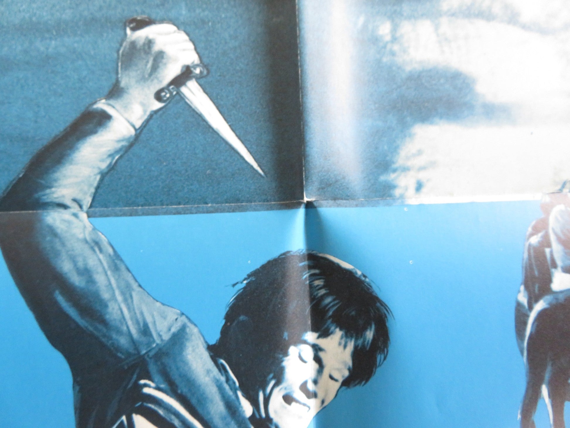 BLUE - A FOLDED US ONE SHEET POSTER TERENCE STAMP JOANNA PETTET 1968 Rendezvous Cinema Movie posters