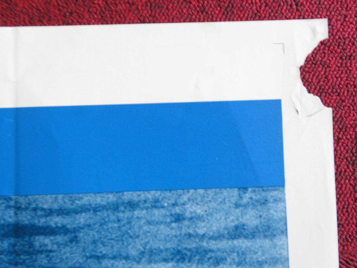 BLUE - A FOLDED US ONE SHEET POSTER TERENCE STAMP JOANNA PETTET 1968 Rendezvous Cinema Movie posters