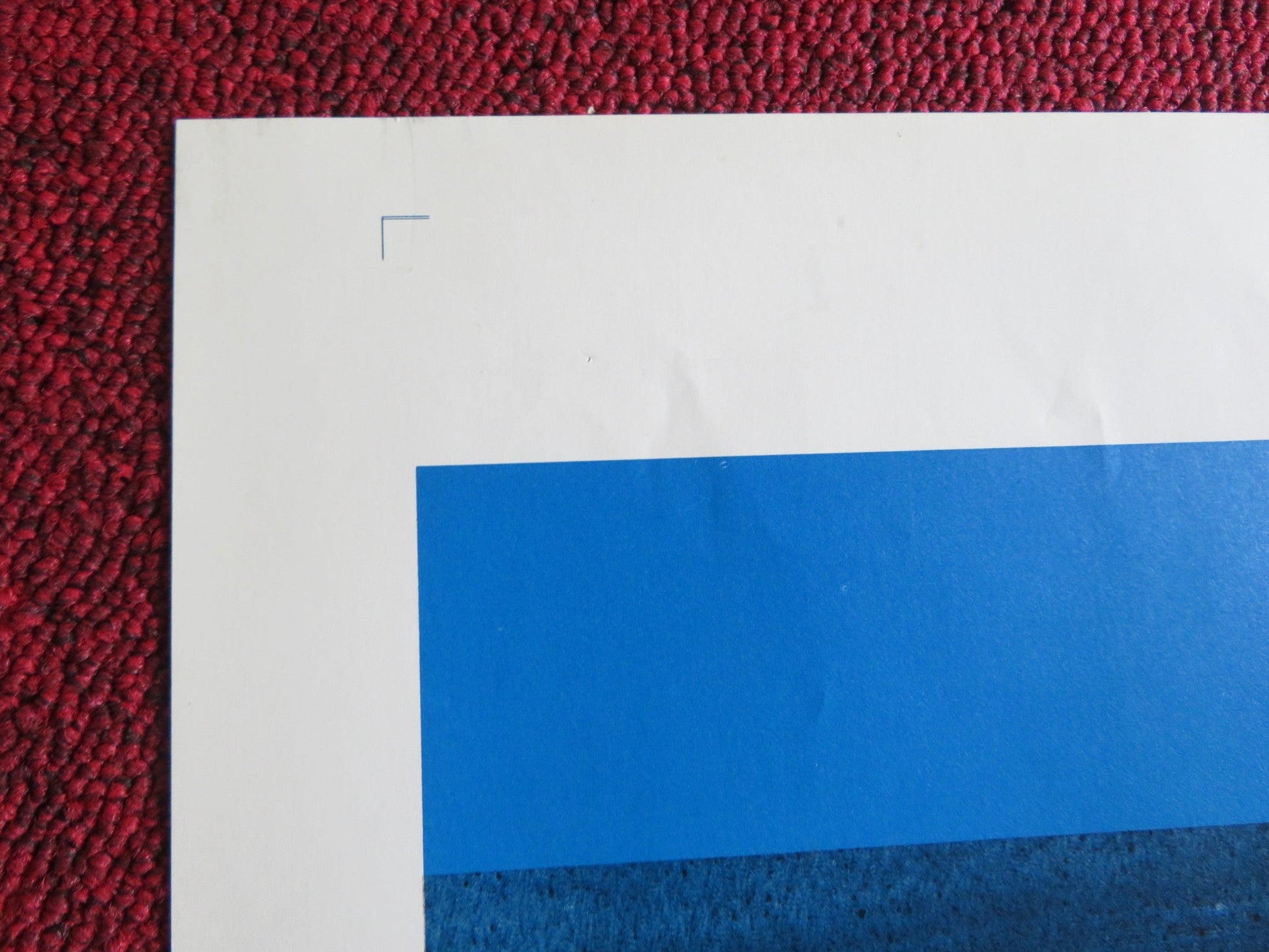 BLUE - A FOLDED US ONE SHEET POSTER TERENCE STAMP JOANNA PETTET 1968 Rendezvous Cinema Movie posters