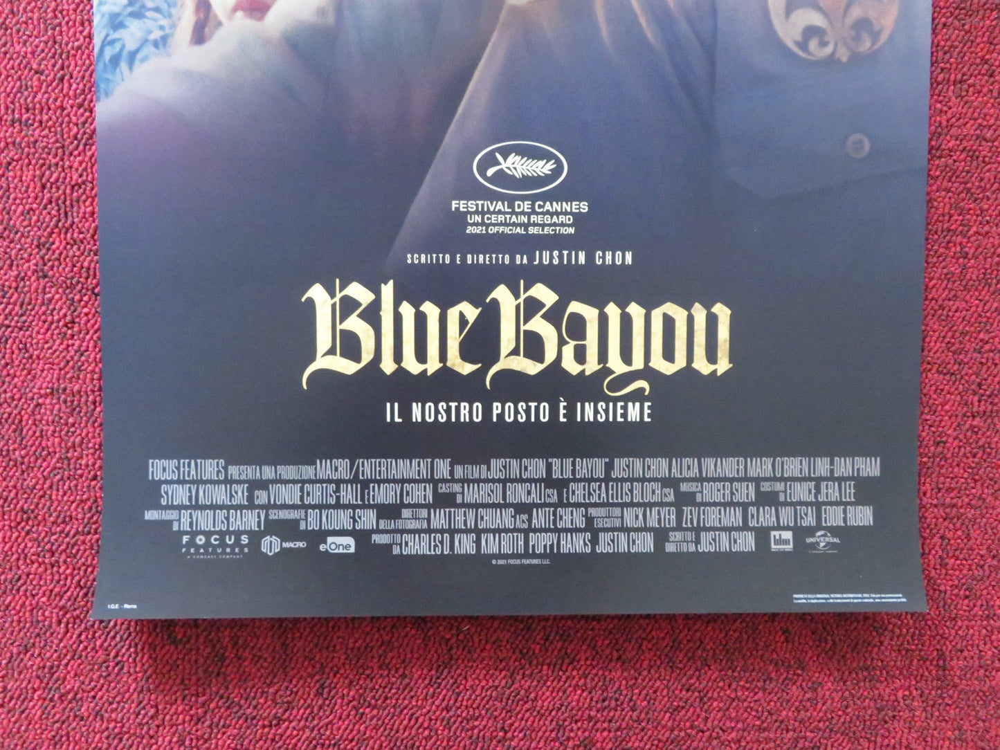 BLUE BAYOU ITALIAN LOCANDINA POSTER JUSTIN CHON ALICIA VIKANDER 2021 Rendezvous Cinema Movie posters