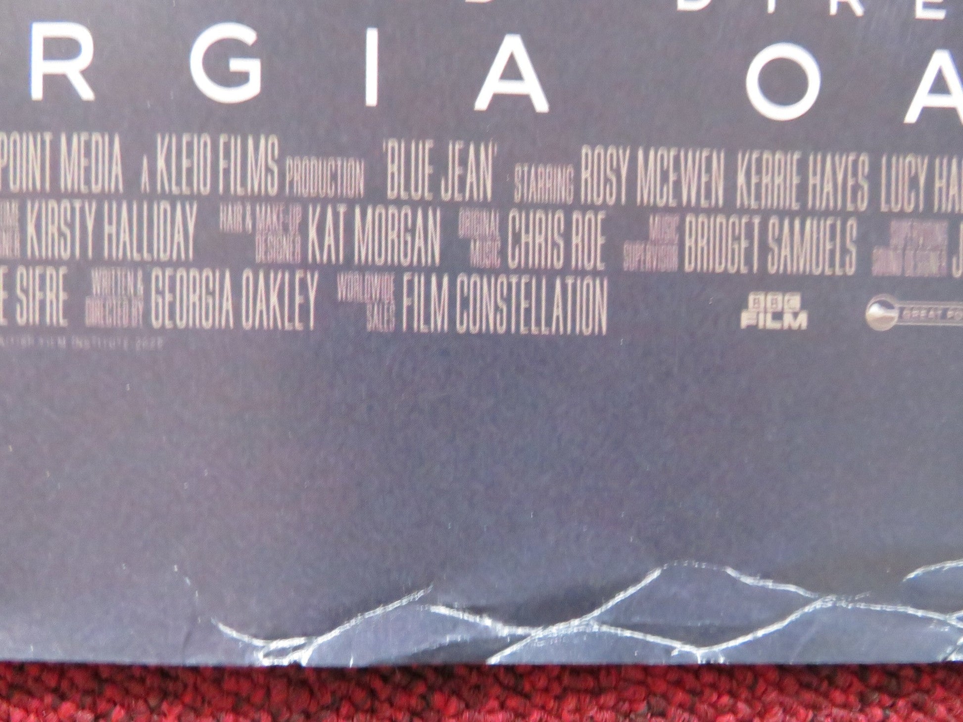 BLUE JEAN UK QUAD ROLLED POSTER ROSY MCEWEN KERRIE HAYES 2022 Rendezvous Cinema Movie posters