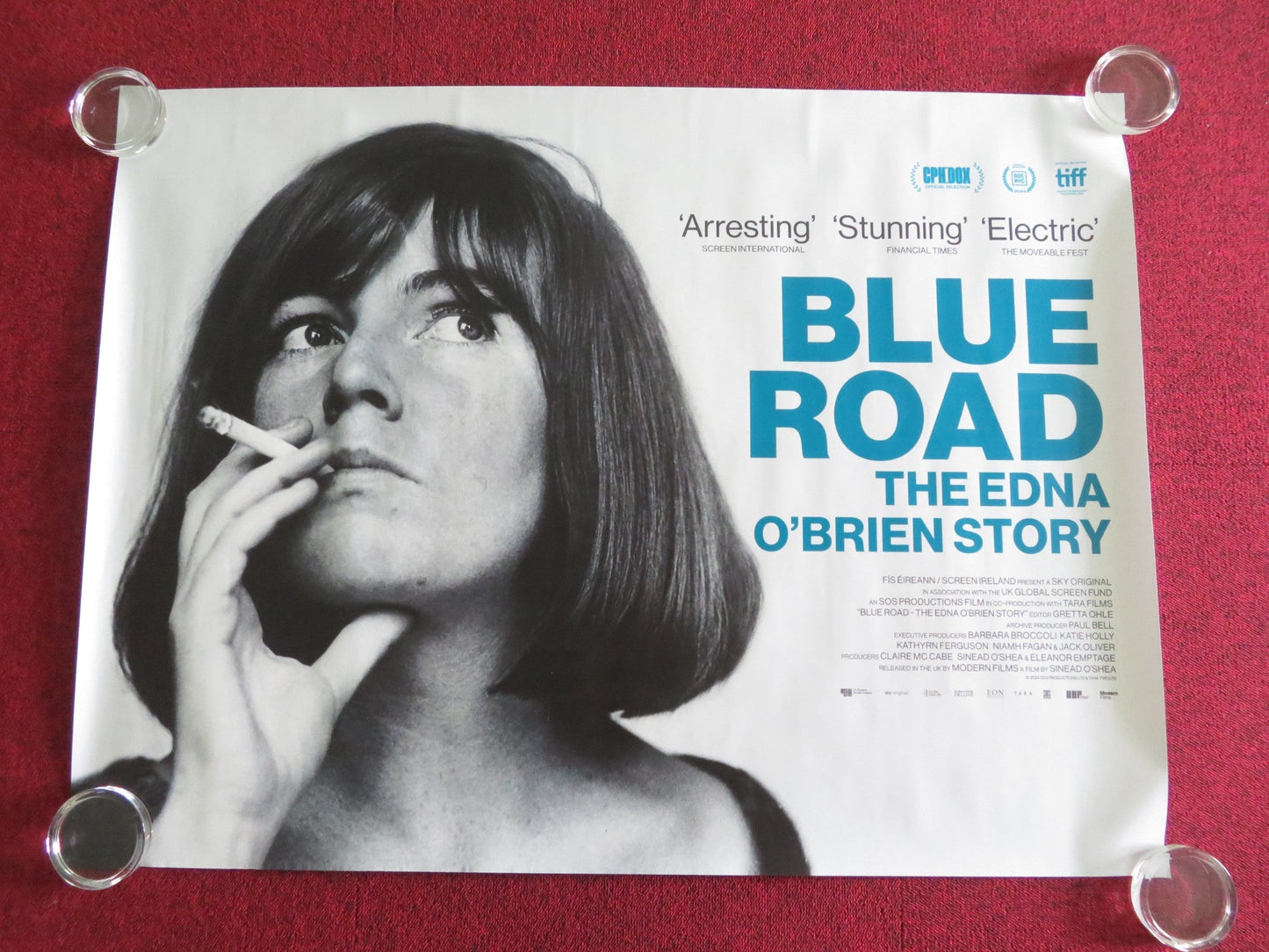 Blue Road: The Edna O'brien Story UK QUAD ROLLED POSTER JESSIE BUCKLEY 2024 Movie posters