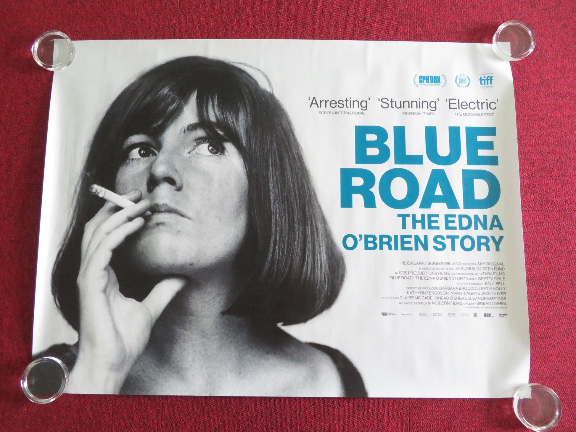 Blue Road: The Edna O'brien Story UK QUAD ROLLED POSTER JESSIE BUCKLEY 2024 Movie posters