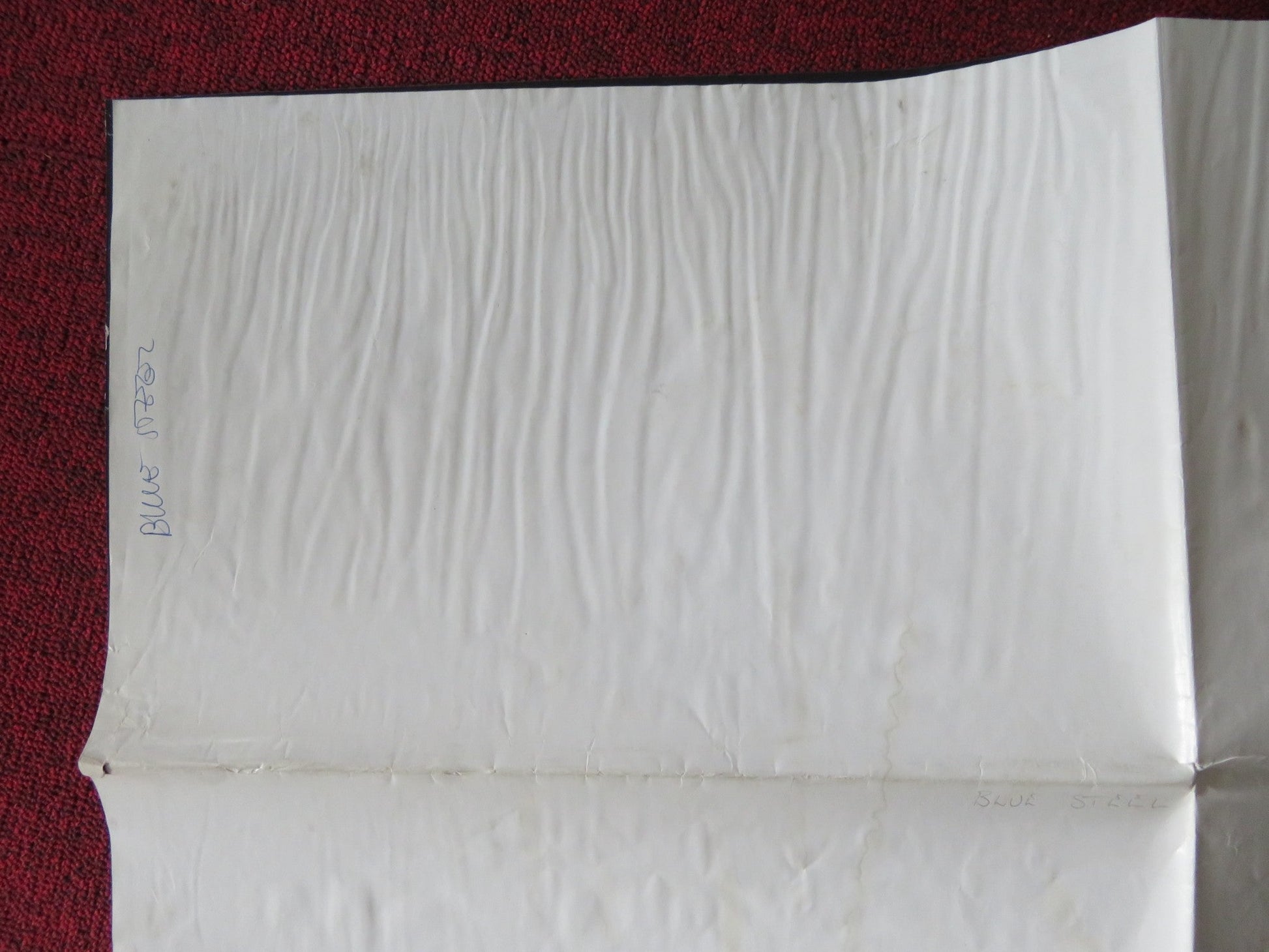 BLUE STEEL UK QUAD POSTER FOLDED JAMIE LEE CURTIS RON SILVER 1990 Rendezvous Cinema Movie posters