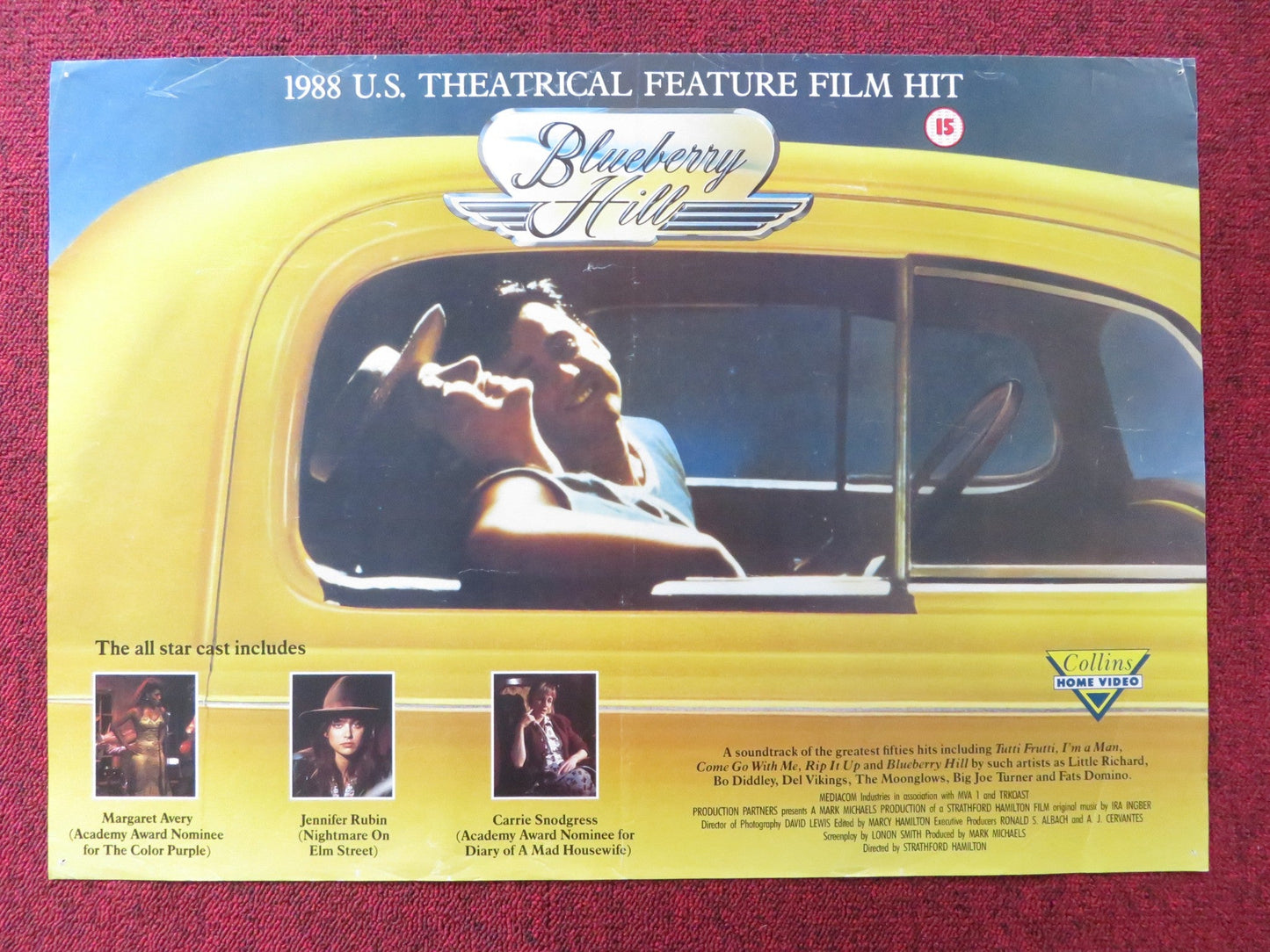 BLUEBERRY HILL VHS VIDEO POSTER CARRIE SNODGRESS JENNIFER RUBIN 1988 Rendezvous Cinema Movie posters