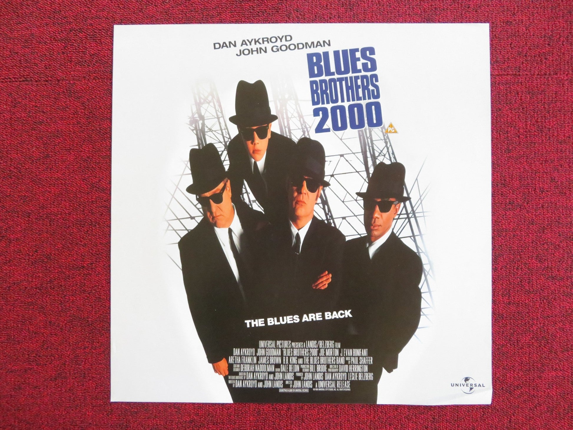BLUES BROTHERS 2000 VHS VIDEO POSTER DAN AYKROYD JOHN GOODMAN 1998 Rendezvous Cinema Movie posters