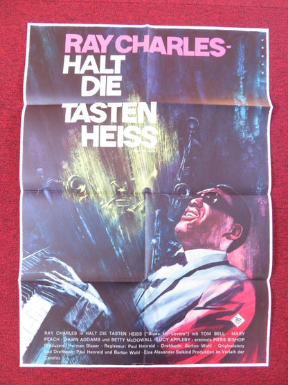 BLUES FOR LOVERS GERMAN A1 POSTER FOLDED RAY CHARLES TOM BELL 1967 Rendezvous Cinema Movie posters