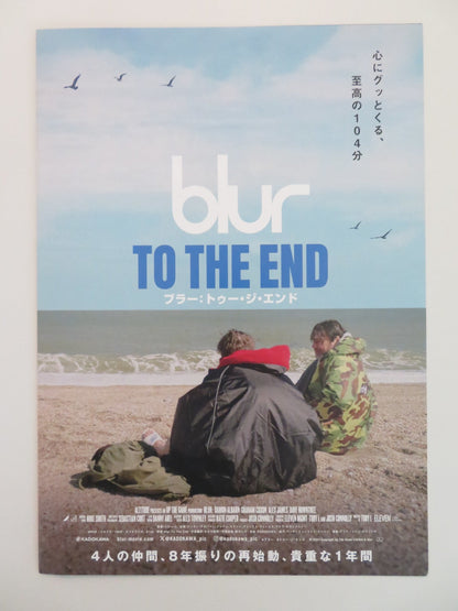 BLUR: TO THE END JAPANESE CHIRASHI (B5) POSTER DAMON ALBARN A. JAMES COXON 2024 Rendezvous Cinema Movie posters
