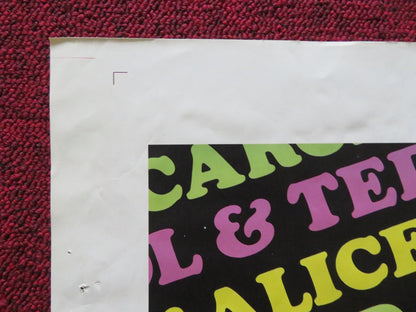 BOB & CAROL & TED & ALICE FOLDED US ONE SHEET POSTER NATALIE WOOD R. CULP 1969 Movie posters