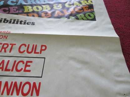 BOB & CAROL & TED & ALICE FOLDED US ONE SHEET POSTER NATALIE WOOD R. CULP 1969 Movie posters