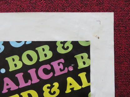 BOB & CAROL & TED & ALICE FOLDED US ONE SHEET POSTER NATALIE WOOD R. CULP 1969 Movie posters
