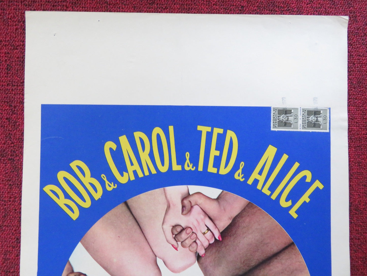 BOB & CAROL & TED & ALICE ITALIAN LOCANDINA POSTER ELLIOTT GOULD D. CANNON 1970 Rendezvous Cinema Movie posters