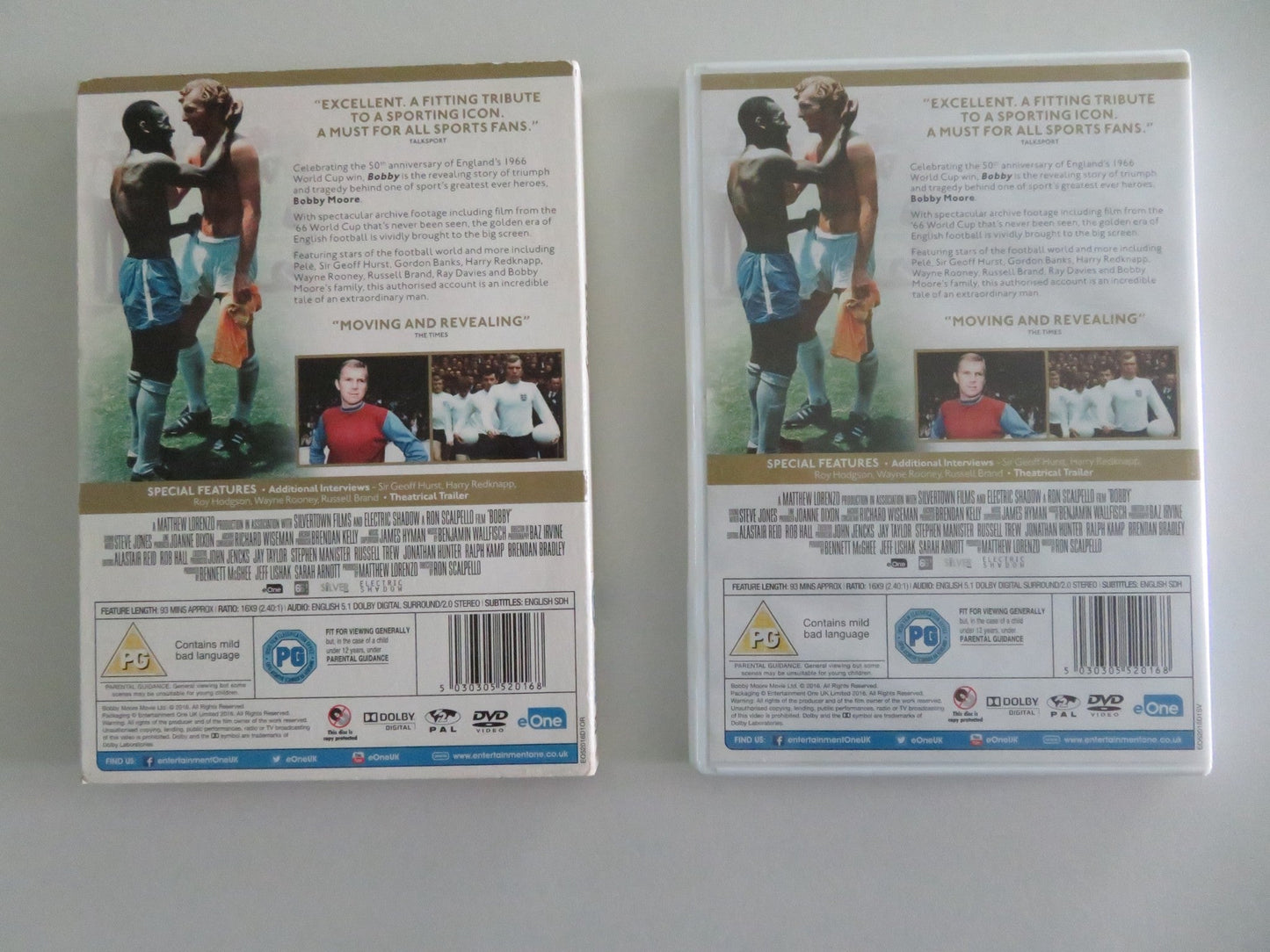 BOBBY (DVD) BOBBY MOORE GORDON BANKS GEOFF HURST 2016 REGION 2 Movie posters