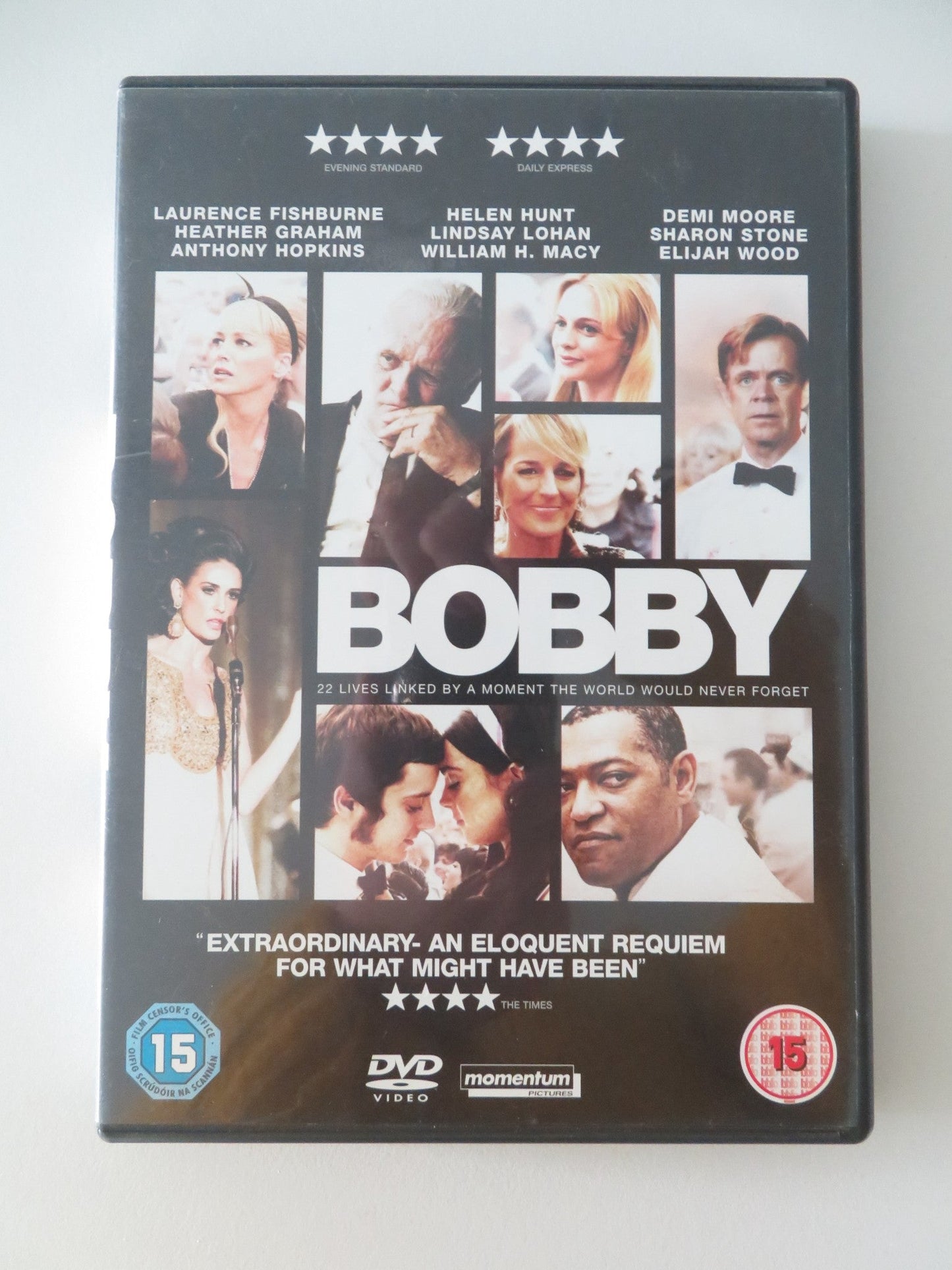 BOBBY (DVD) EMILIO ESTEVEZ HELEN HUNT ANTHONY HOPKINS 2006 REGION 2 Movie posters