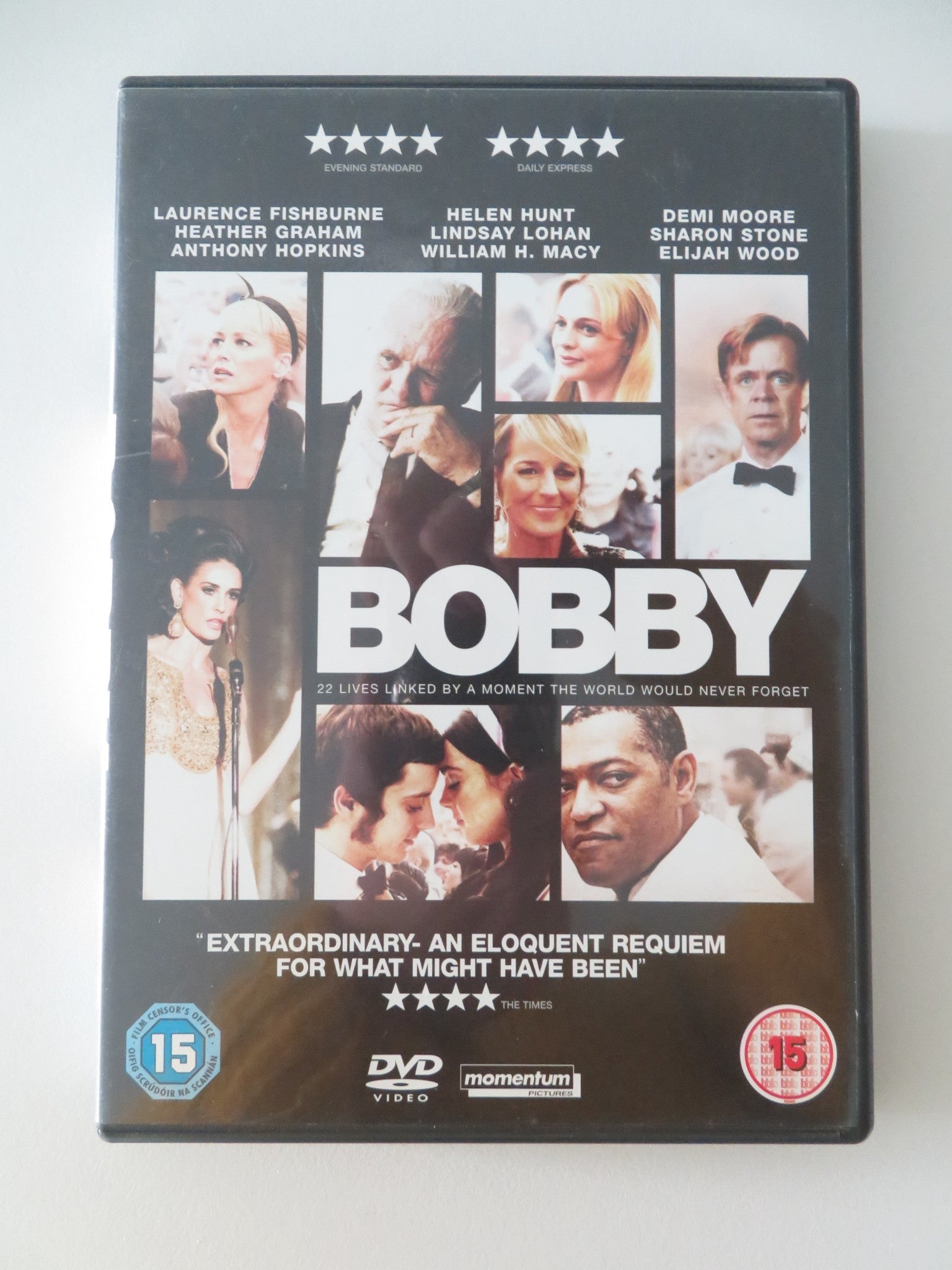 BOBBY (DVD) EMILIO ESTEVEZ HELEN HUNT ANTHONY HOPKINS 2006 REGION 2 Movie posters