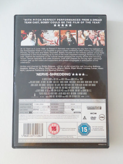 BOBBY (DVD) EMILIO ESTEVEZ HELEN HUNT ANTHONY HOPKINS 2006 REGION 2 Movie posters