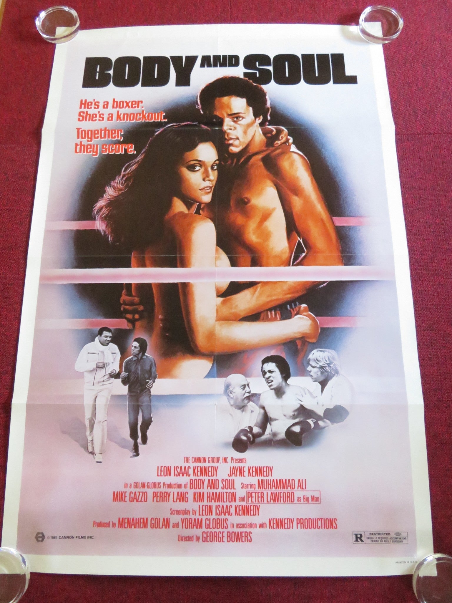 BODY AND SOUL US ONE SHEET ROLLED POSTER CANNON LEON ISAAC KENNEDY 1981 Rendezvous Cinema Movie posters