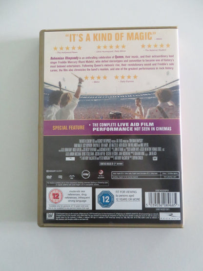 BOHEMIAN RHAPSODY (DVD) RAMI MALEK GWILYM LEE 2018 REGION 2 Movie posters
