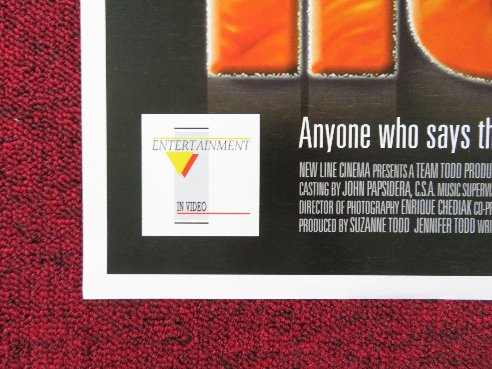 BOILER ROOM VHS POSTER ROLLED BEN AFFLECK VIN DIESEL 2000 Rendezvous Cinema Movie posters