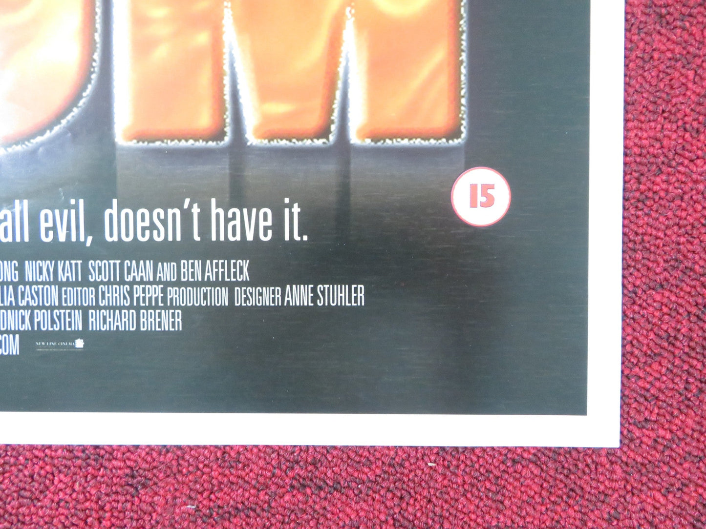 BOILER ROOM VHS POSTER ROLLED BEN AFFLECK VIN DIESEL 2000 Rendezvous Cinema Movie posters