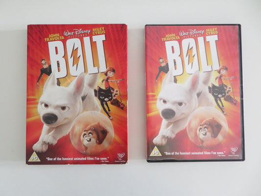 BOLT (DVD) DISNEY JOHN TRAVOLTA MILEY CYRUS 2008 REGION 2 Movie posters