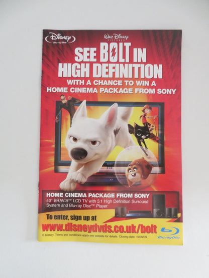 BOLT (DVD) DISNEY JOHN TRAVOLTA MILEY CYRUS 2008 REGION 2 Movie posters