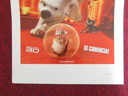 BOLT ITALIAN LOCANDINA POSTER DISNEY JOHN TRAVOLTA MILEY CYRUS 2008 Rendezvous Cinema Movie posters