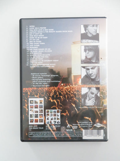 BON JOVI: THE CRUSH TOUR (DVD) JON BON JOVI RICHIE SAMBORA 2000 REGION ALL Movie posters