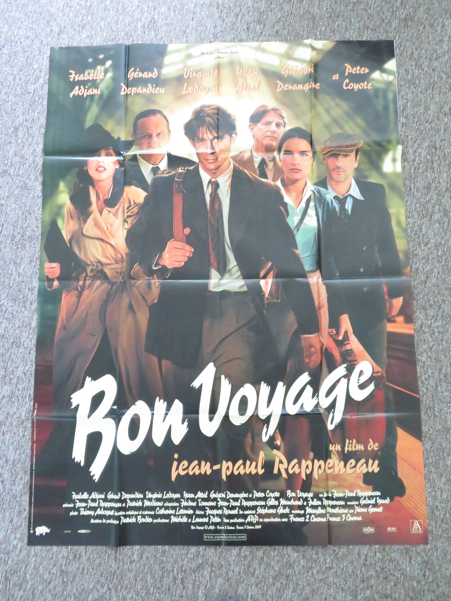 Bon Voyage French Grande Poster Isabelle Adjani Gerard Depardieu 2003 Movie posters