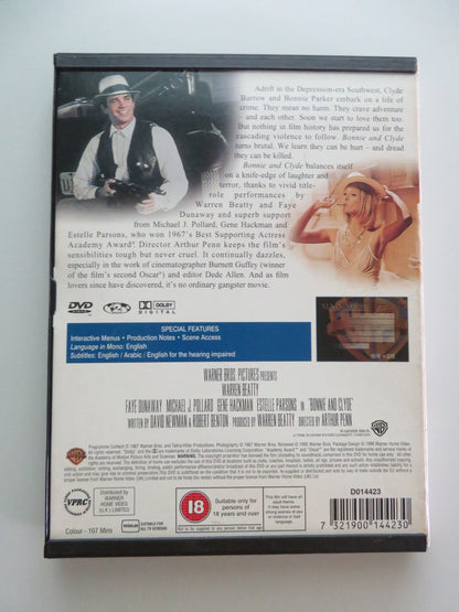 BONNIE AND CLYDE - B (DVD) WARREN BEATTY FAYE DUNAWAY 1967 REGION 2 Movie posters