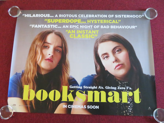 BOOK SMART UK QUAD ROLLED POSTER KAITLYN DEVER BEANIE FELDSTEIN 2019 Movie posters