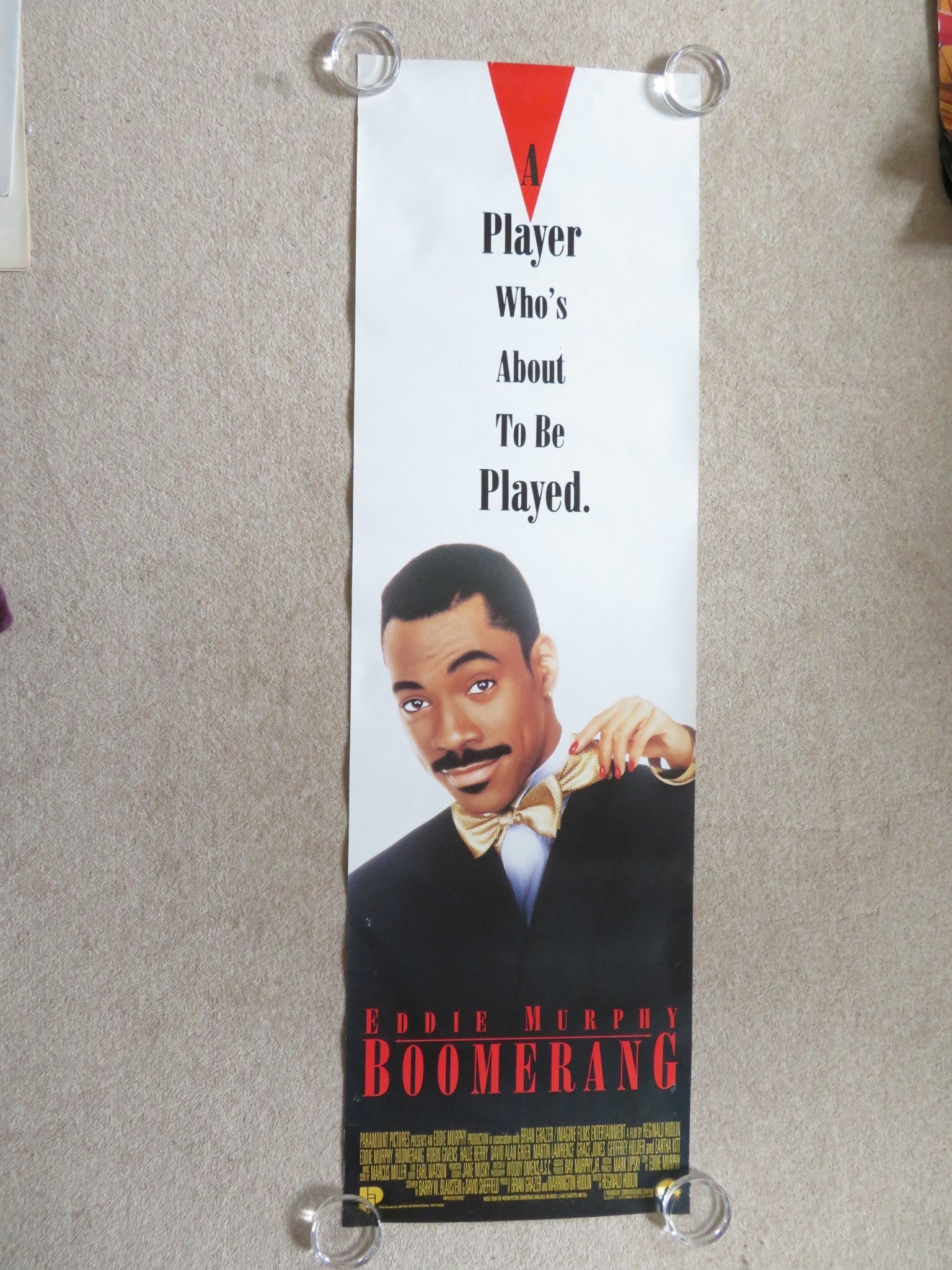 BOOMERANG DOOR PANEL POSTER ROLLED EDDIE MURPHY HALLE BERRY 1992 Rendezvous Cinema Movie posters
