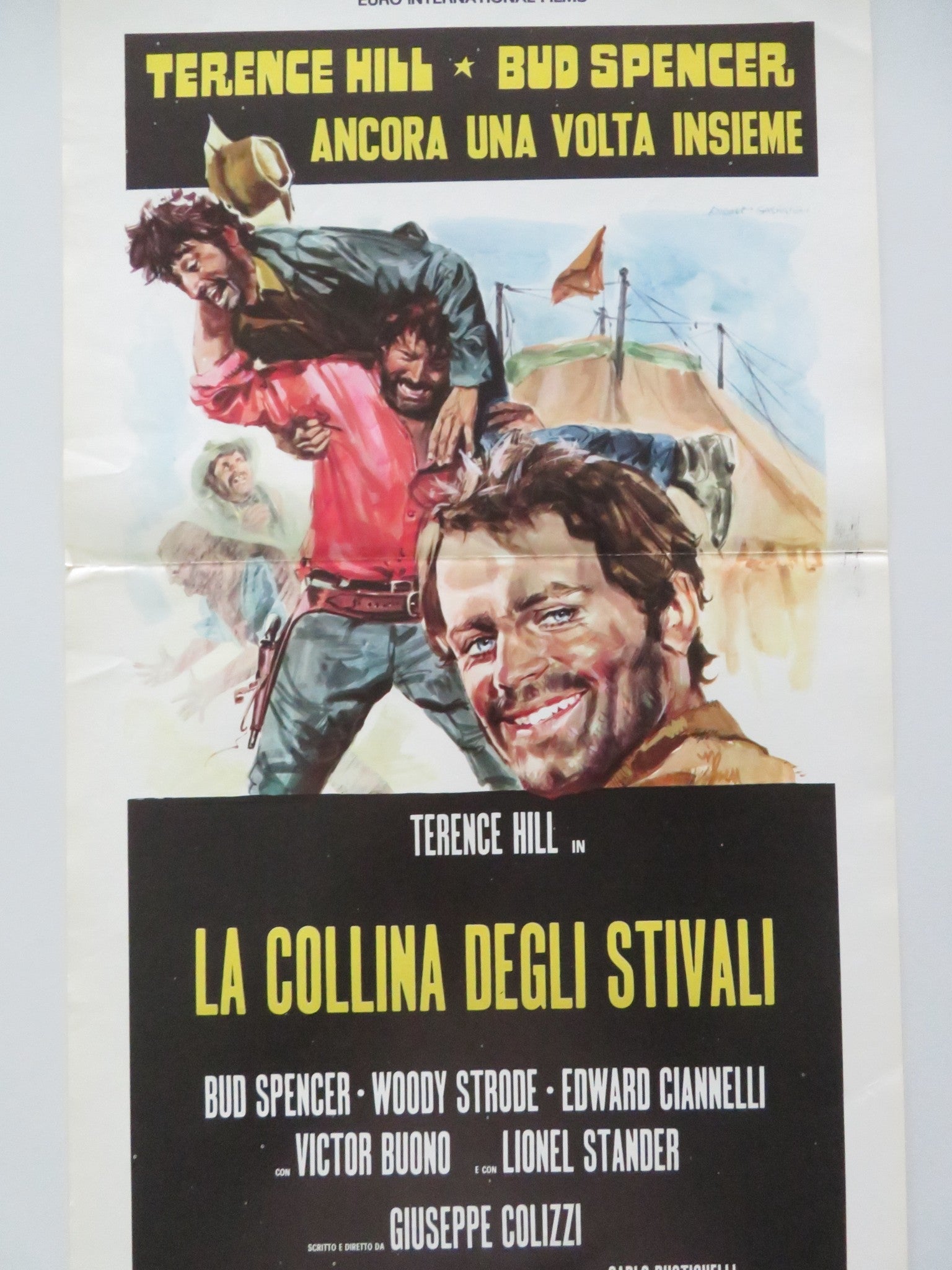 BOOT HILL ITALIAN LOCANDINA POSTER TERENCE HILL BUD SPENCER 1969 Movie posters