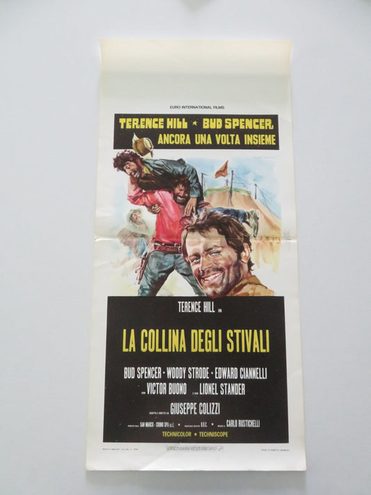 BOOT HILL ITALIAN LOCANDINA POSTER TERENCE HILL BUD SPENCER 1969 Movie posters