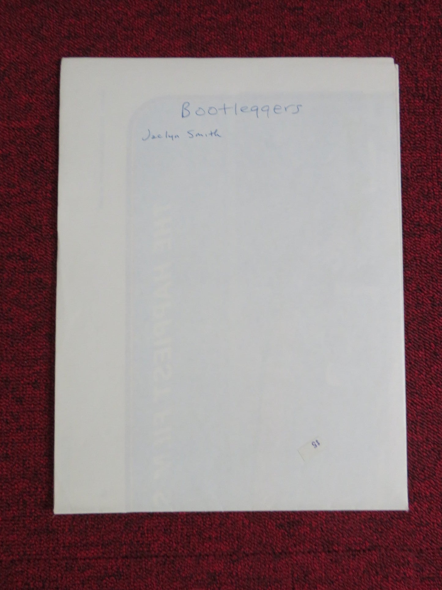 BOOTLEGGERS FOLDED US ONE SHEET POSTER PAUL KOSLO SLIM PICKENS 1974 Rendezvous Cinema Movie posters