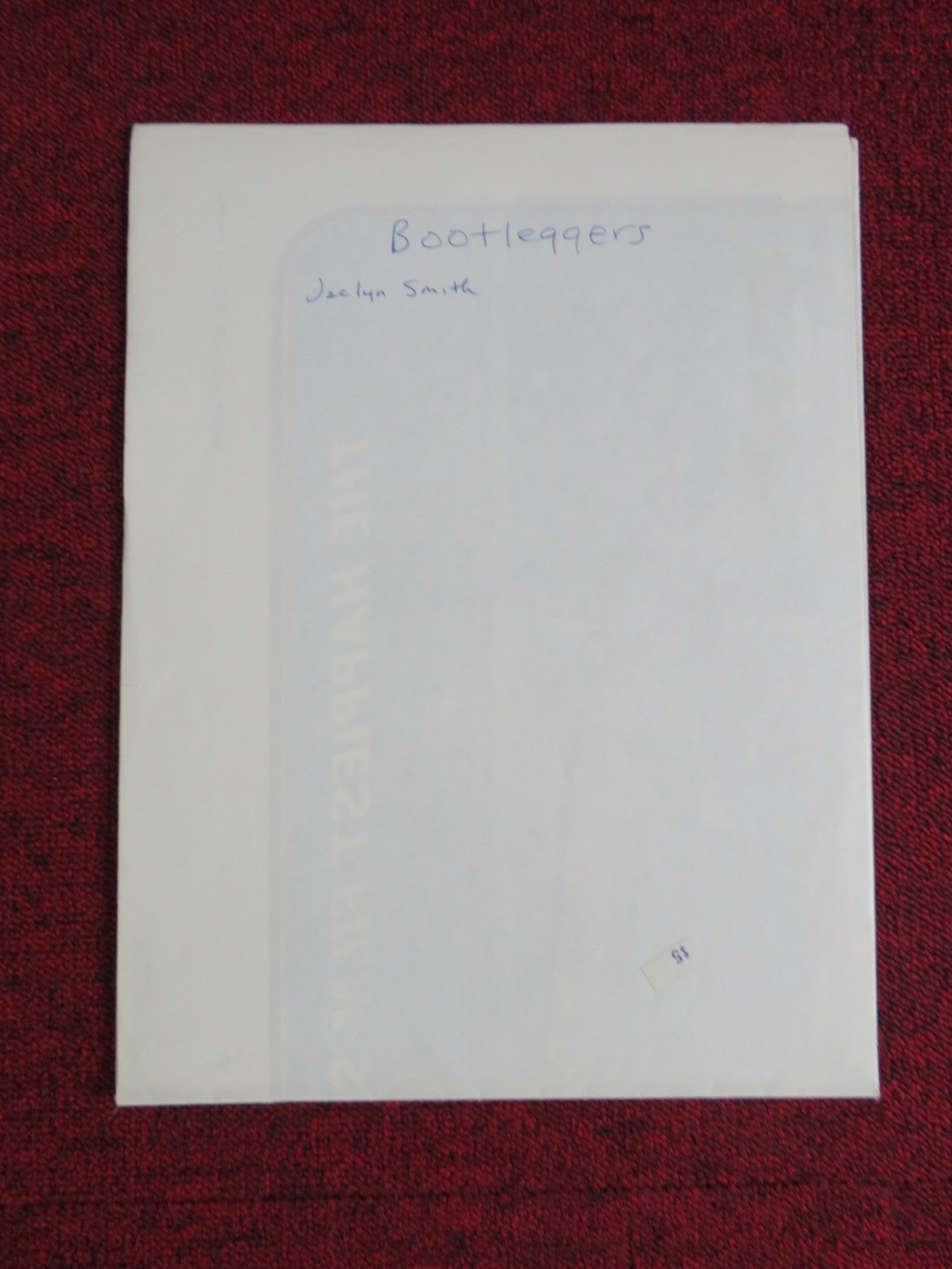 BOOTLEGGERS FOLDED US ONE SHEET POSTER PAUL KOSLO SLIM PICKENS 1974 Rendezvous Cinema Movie posters